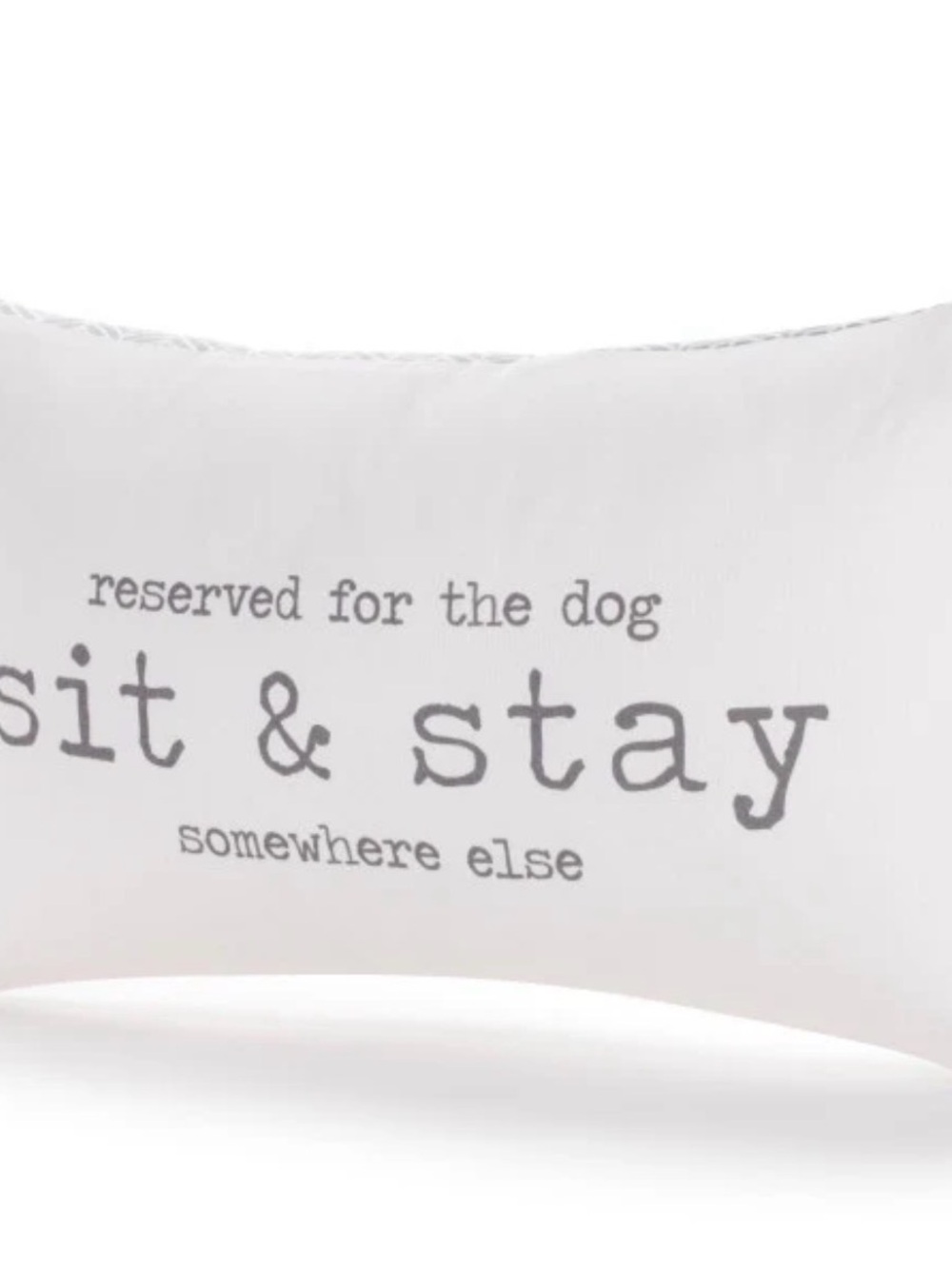 DEMDACO Sit & Stay lumbar toss throw Pillow dog lovers gift NEW home decor pet - Picture 7 of 7